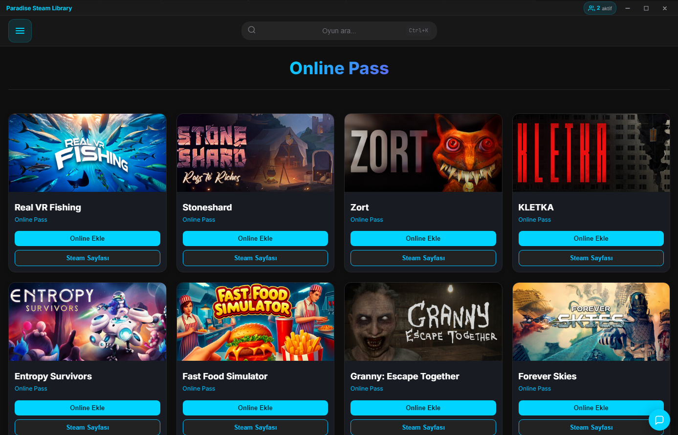 Paradise Steam Library ekran görüntüsü 3